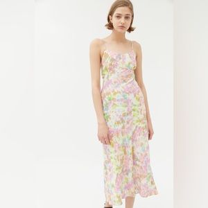 ASTR pink Charisma tie dye midi dress
